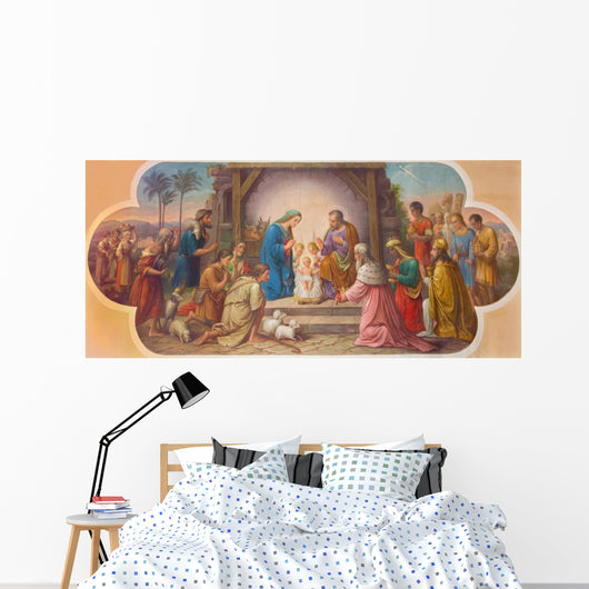 Vienna Fresco Nativity Scene Wall Decal