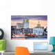 Savannah, Georgia, USA Skyline at the Riverfront Wall Decal