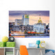 Savannah, Georgia, USA Skyline at the Riverfront Wall Decal