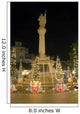 Columbus Plaza Christmas Wall Decal