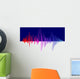 Vector Equalizer Colorful Dark Wall Decal