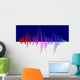 Vector Equalizer Colorful Dark Wall Decal