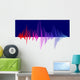 Vector Equalizer Colorful Dark Wall Decal