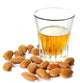 Dessert liqueur Amaretto with almond nuts, isolated on white Wall Decal