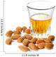 Dessert liqueur Amaretto with almond nuts, isolated on white Wall Decal