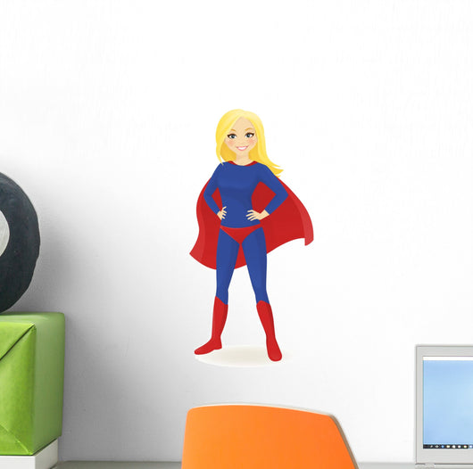 Super Hero Woman Wall Decal