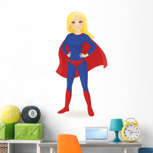Super Hero Woman Wall Decal