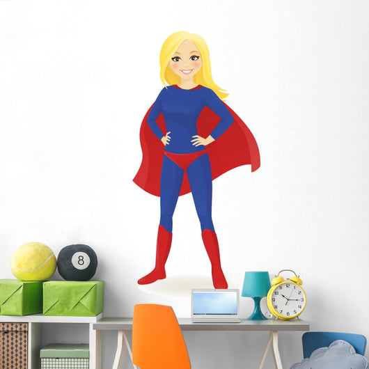 Super Hero Woman Wall Decal