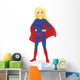 Super Hero Woman Wall Decal