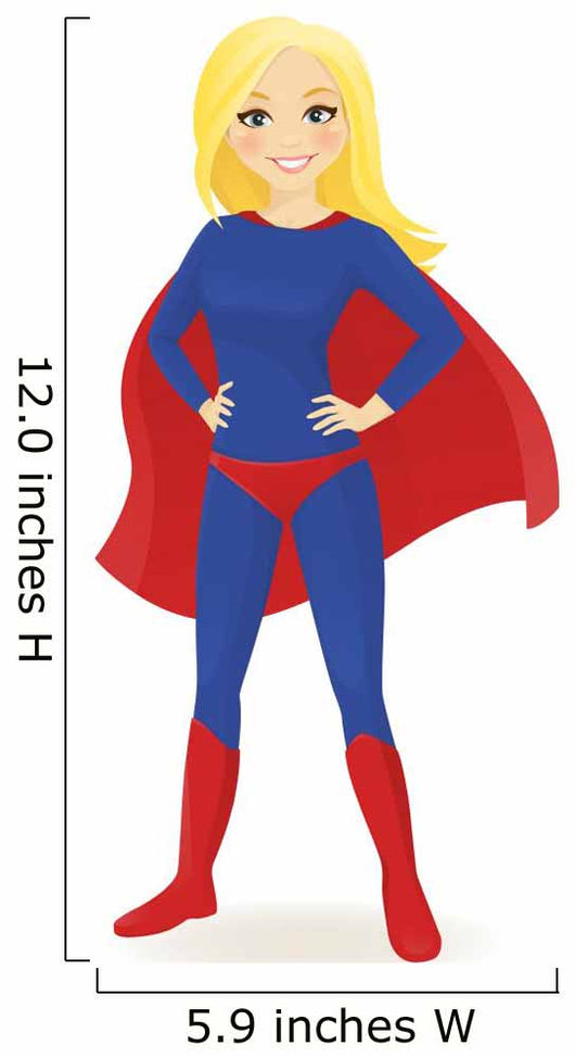 Super Hero Woman Wall Decal