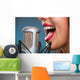 Singing Woman's Mouth Wall Decal