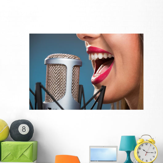 Singing Woman's Mouth Wall Decal
