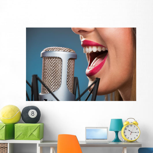 Singing Woman's Mouth Wall Decal