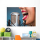 Singing Woman's Mouth Wall Decal