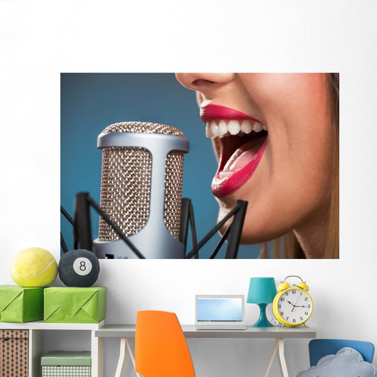 Singing Woman's Mouth Wall Decal