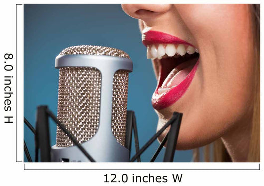 Singing Woman's Mouth Wall Decal