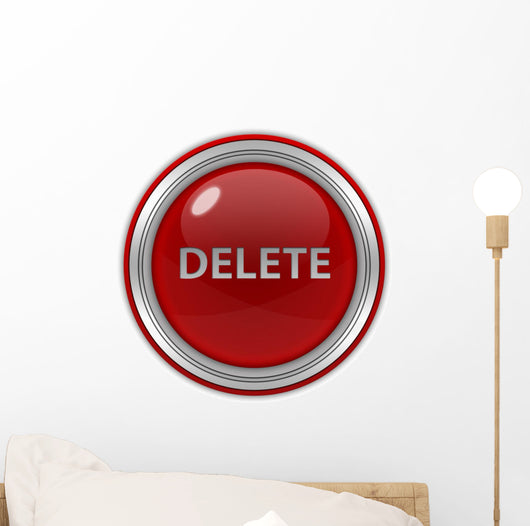 Delete Circular Icon Wall Decal