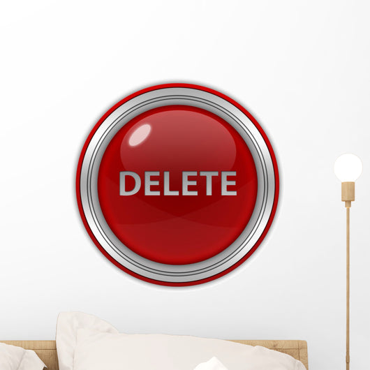 Delete Circular Icon Wall Decal