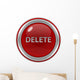 Delete Circular Icon Wall Decal