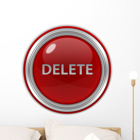 Delete Circular Icon Wall Decal