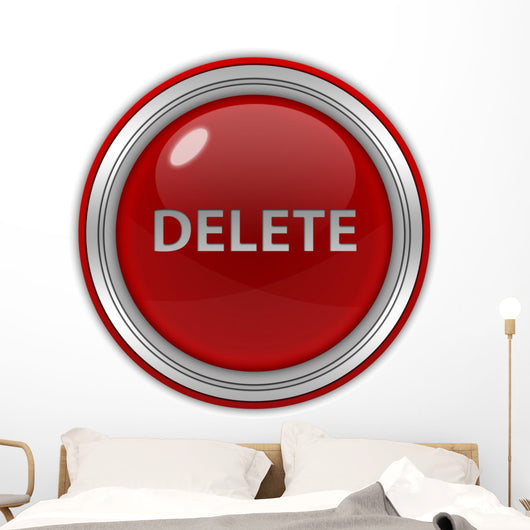 Delete Circular Icon Wall Decal