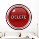 Delete Circular Icon Wall Decal