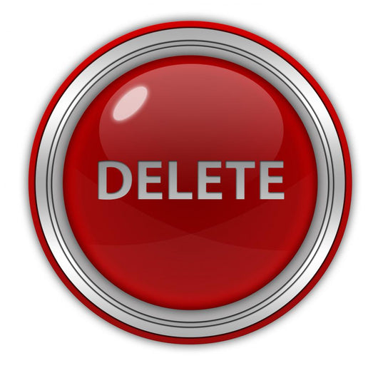 Delete Circular Icon Wall Decal