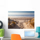 sand path to North sea at sunset Wall Decal