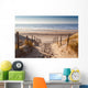 sand path to North sea at sunset Wall Decal