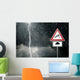 Thunderstorm Bad Weather Caution Risk Wall Decal