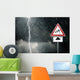 Thunderstorm Bad Weather Caution Risk Wall Decal