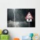 Thunderstorm Bad Weather Caution Risk Wall Decal