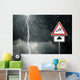 Thunderstorm Bad Weather Caution Risk Wall Decal