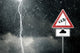 Thunderstorm Bad Weather Caution Risk Wall Decal
