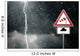 Thunderstorm Bad Weather Caution Risk Wall Decal