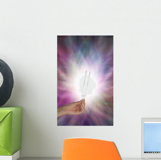 Holding Tuning Fork Resonating Wall Decal
