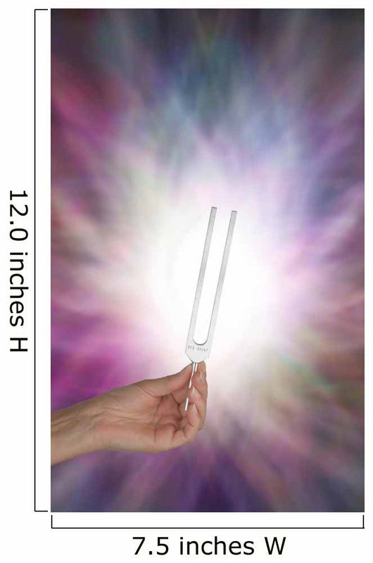 Holding Tuning Fork Resonating Wall Decal
