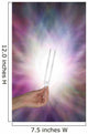 Holding Tuning Fork Resonating Wall Decal