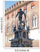 Fountain Neptune Bologna Italy Wall Decal