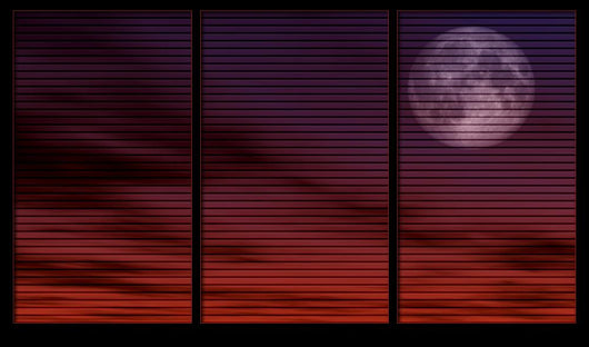 Moonlight Through the Window Wall Decal
