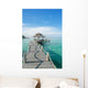 Tropical hut and wooden bridge at holiday resort ,Phuket Wall Decal
