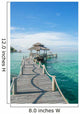 Tropical hut and wooden bridge at holiday resort ,Phuket Wall Decal