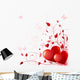 Valentine Day Card Wall Decal
