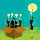 Thinking outside Box Wall Decal