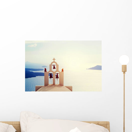 Traditional Bells and Cross Wall Decal