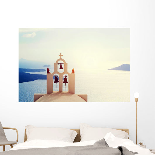Traditional Bells and Cross Wall Decal