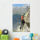 Rock-climber during Rock Conquest Wall Decal