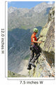 Rock-climber during Rock Conquest Wall Decal
