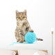 Cat with ball of yarn Wall Decal