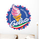 Ice Cream Label Vector Wall Decal